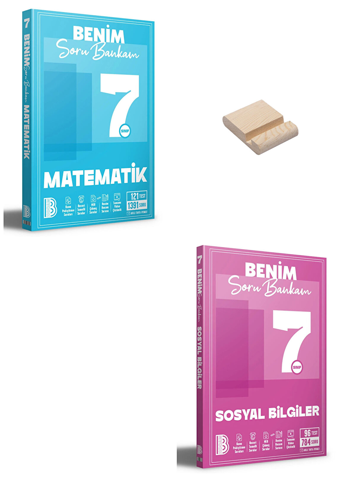 Benim Hocam 7. Sınıf Matematik ve Sosyal Bilgiler Soru Bankası + Telefon Standı