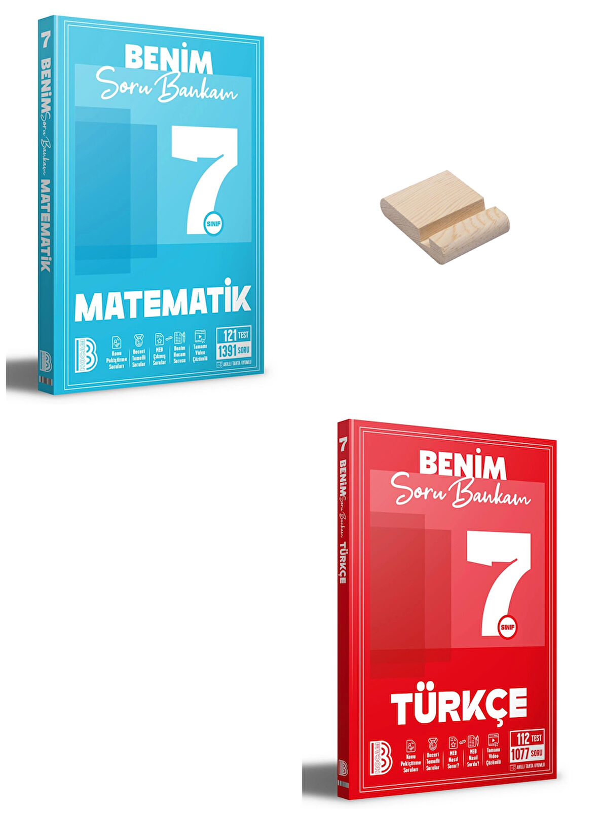 Benim Hocam 7. Sınıf Matematik ve Türkçe Soru Bankası + Telefon Standı