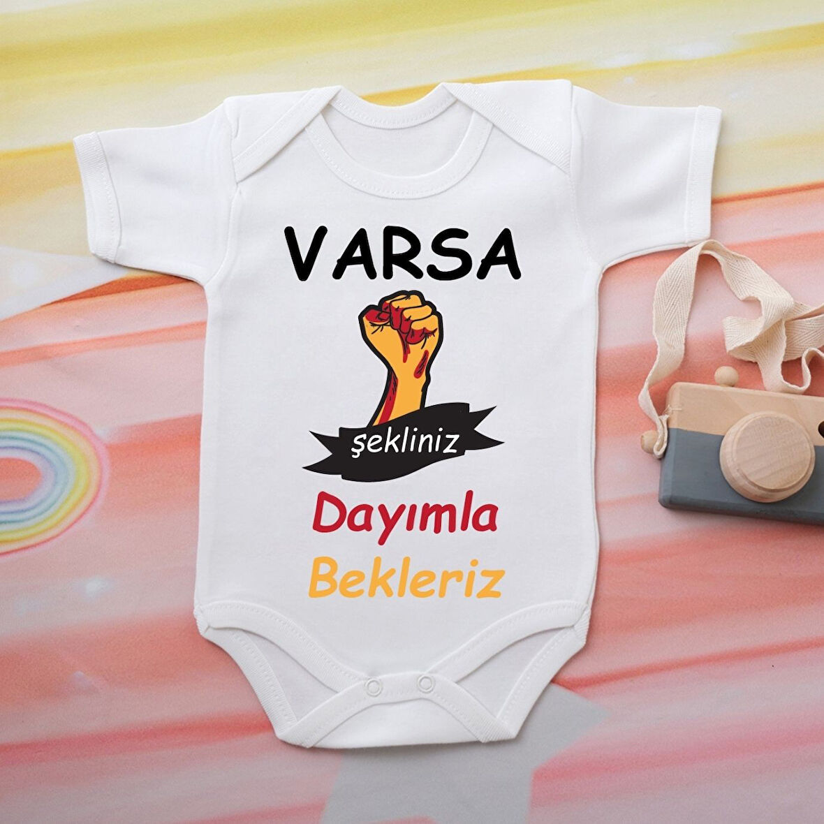 Pamuklu Organik Bebek Zıbını Kısa Kollu Kişiye Özel  0089