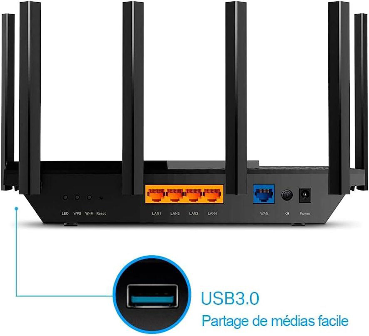 TP-Link Archer AX73 4 Port 5400 Mbps Router - Teşhir