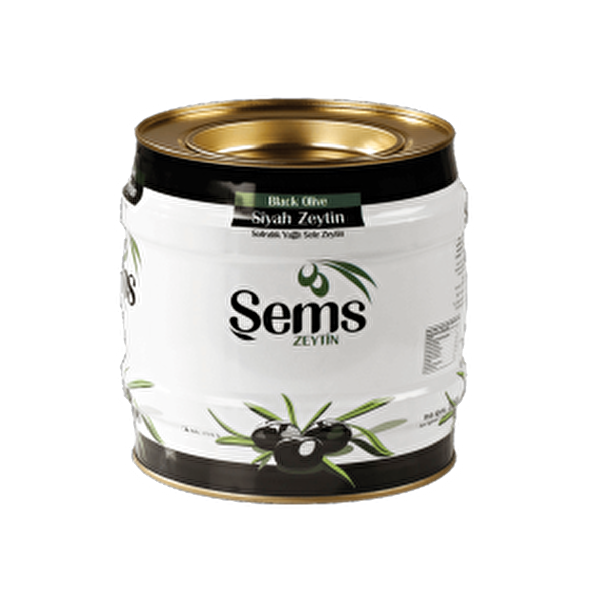 Şems Siyah Lüks Özel Zeytin 2 Kg  231-260 Kalibre