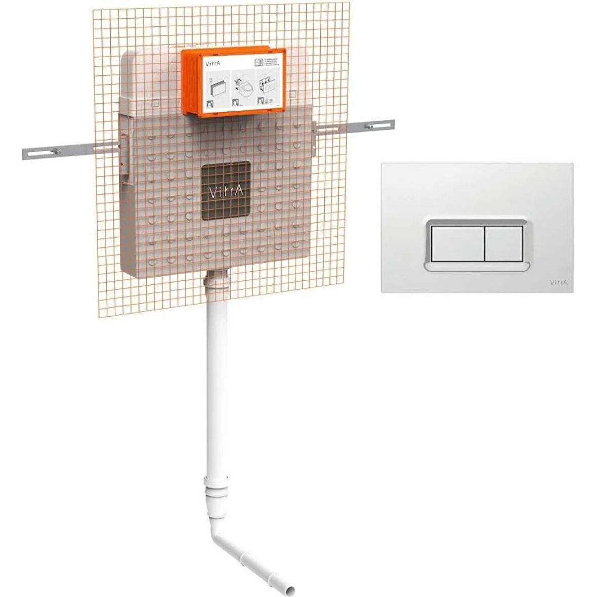 Vitra Gömme Rezervuar Helataşı Set