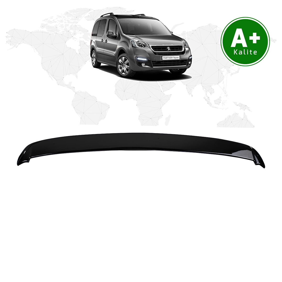Peugeot Partner Tepee Bagaj Üstü Spoiler 2008 – 2018 Model