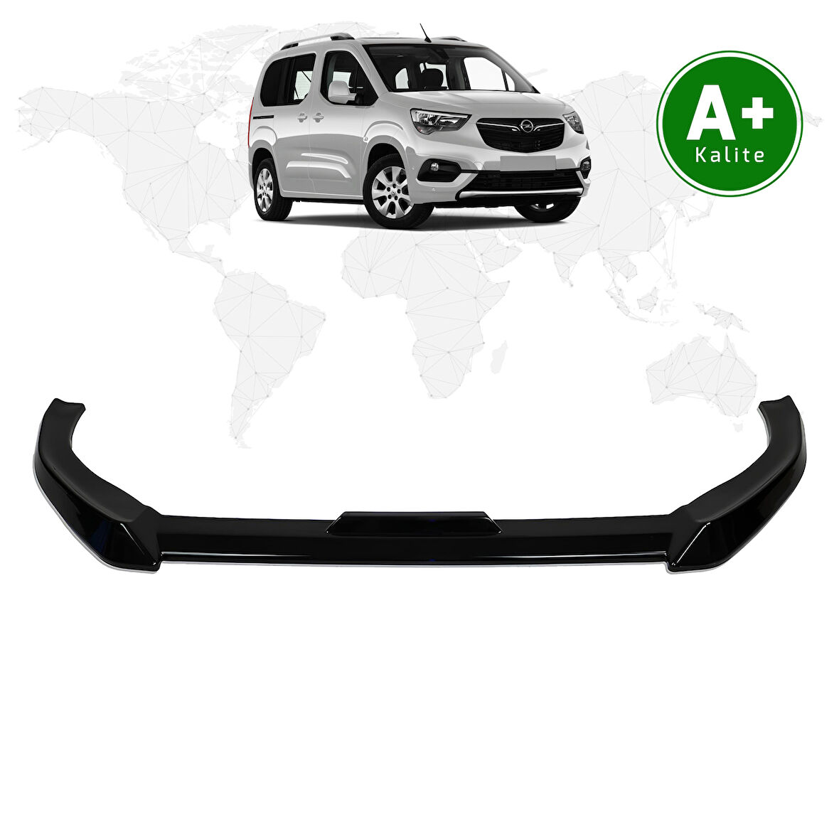 Opel Combo Ön Lip Parlak Siyah 2019 Model ve Sonrası