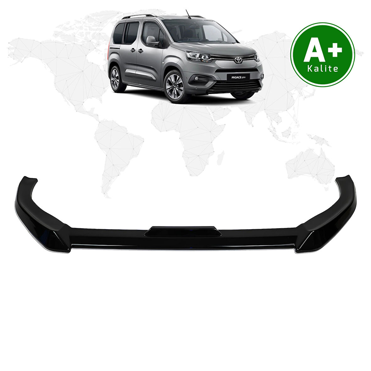 Toyota Proace City Ön Lip Parlak Siyah 2019 Model ve Sonrası