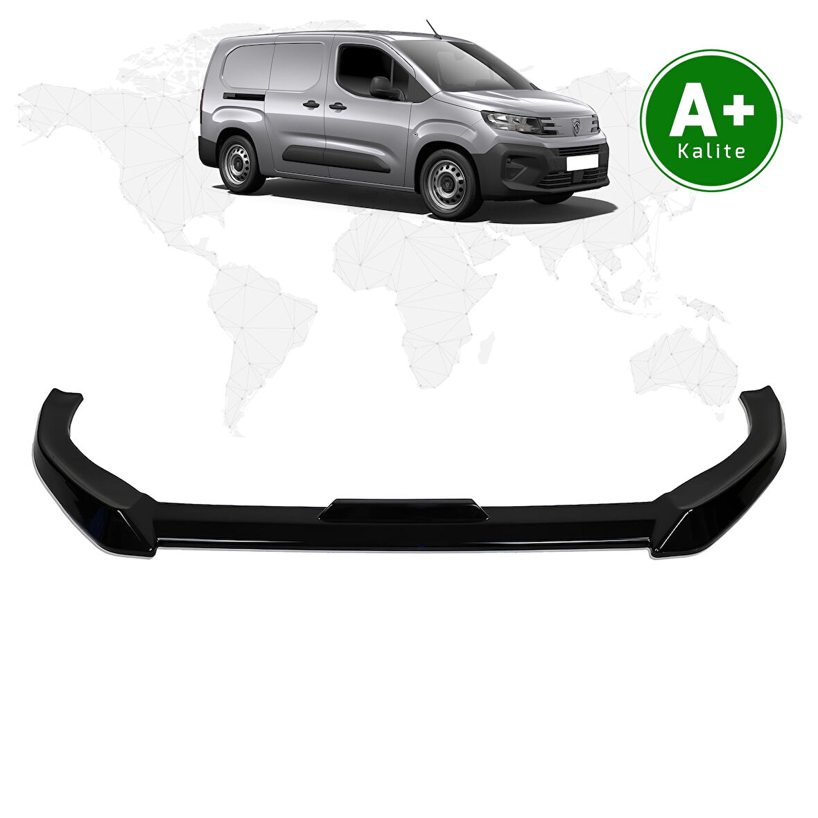 Peugeot Partner Ön Lip Parlak Siyah 2024 Model ve Sonrası