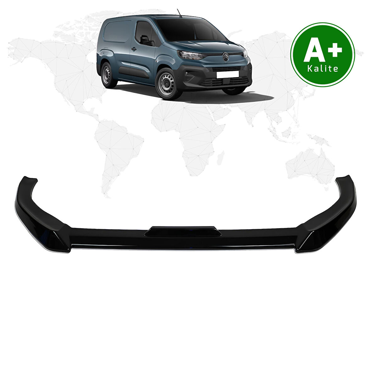 Citroen Berlingo Panelvan Ön Lip Parlak Siyah 2024 Model ve Sonrası