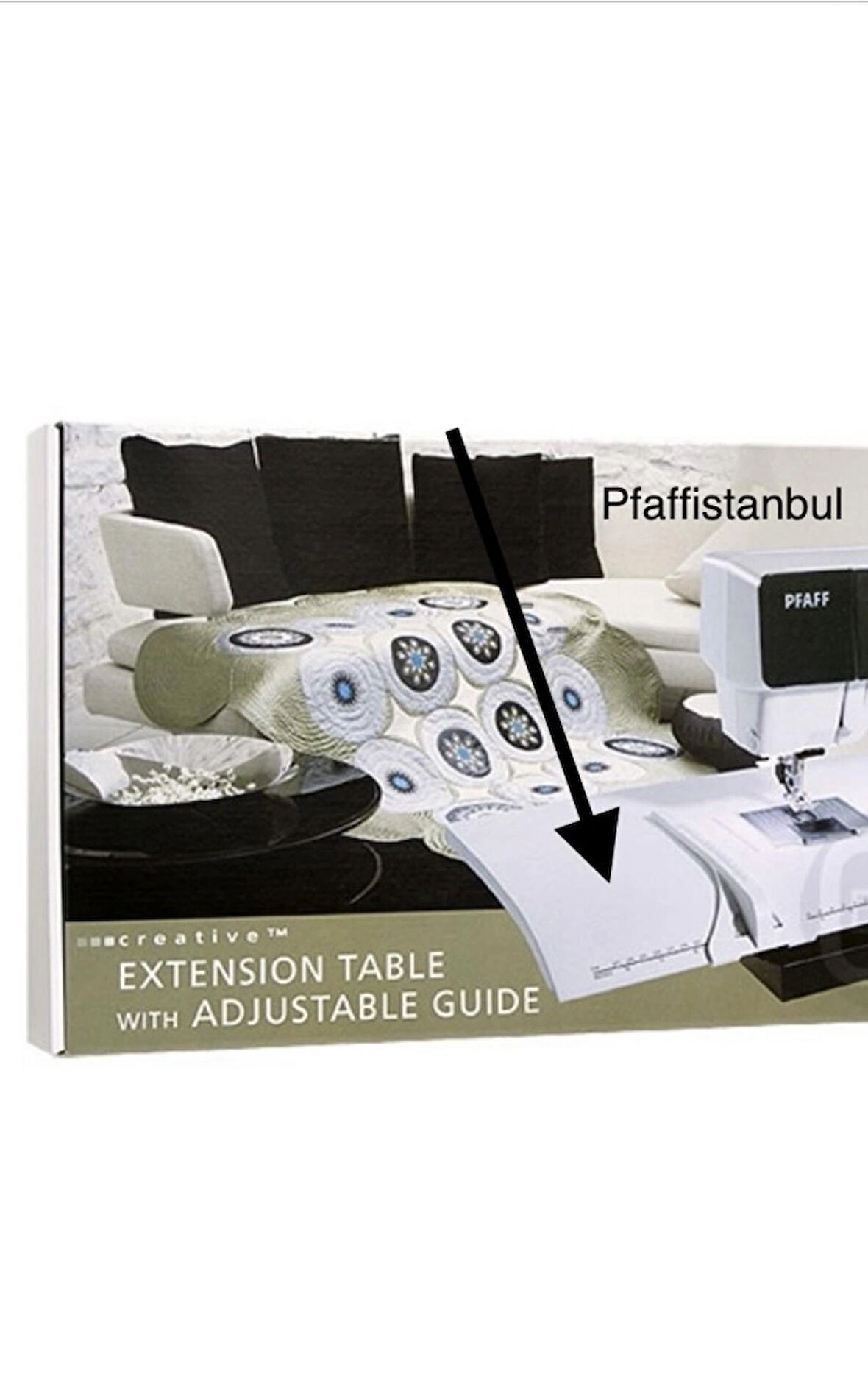 Pfaff Expression Ve Creative Uzatma Tablası - 821181096 -uyumlu Modeller Için Açıklama Kısmına Bakınız.