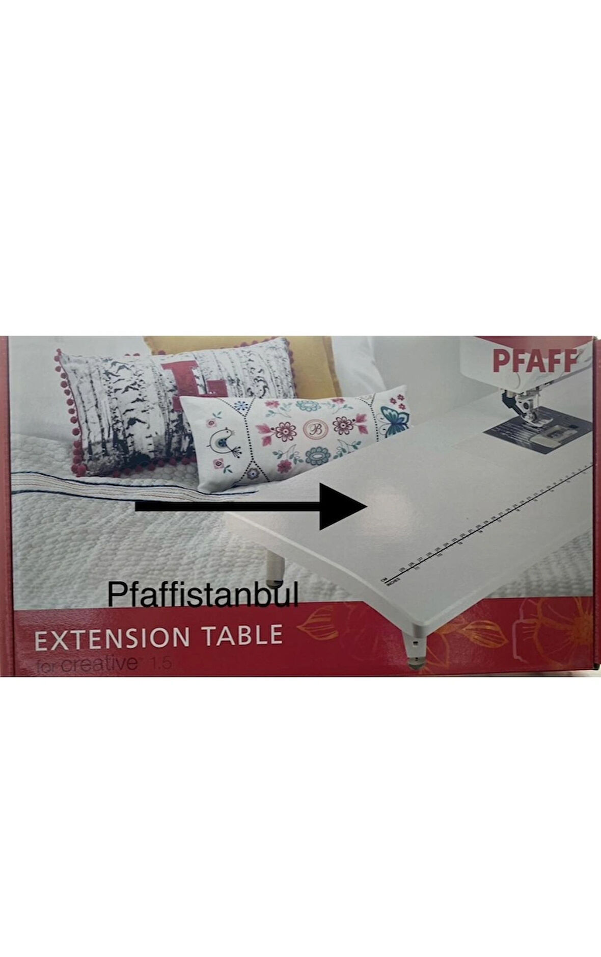 Pfaff Creative 1.5 Uzatma Tablası - 821092096 - Diğer Uyumlu Modeller Için Açıklama Kısmına Bakınız.
