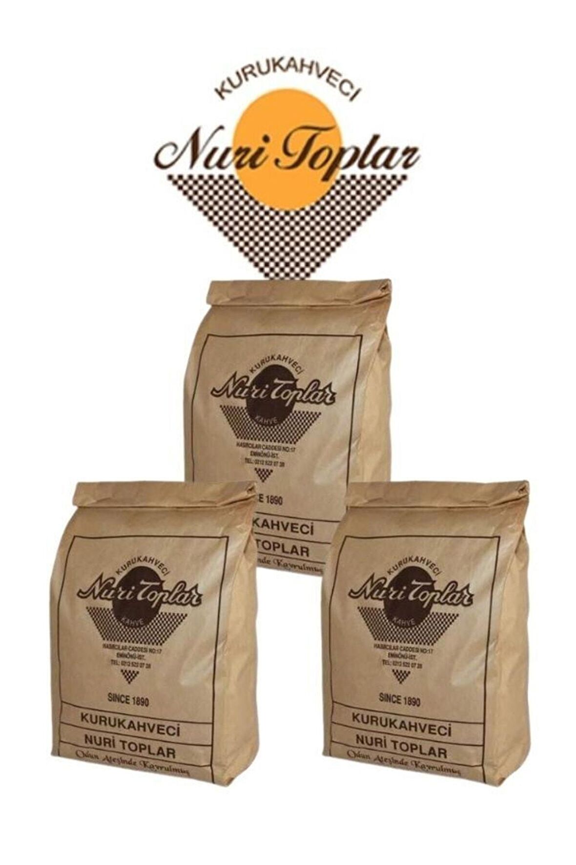 Nuri Toplar Türk Kahvesi 250 Gr. 3 Adet(750gr.)