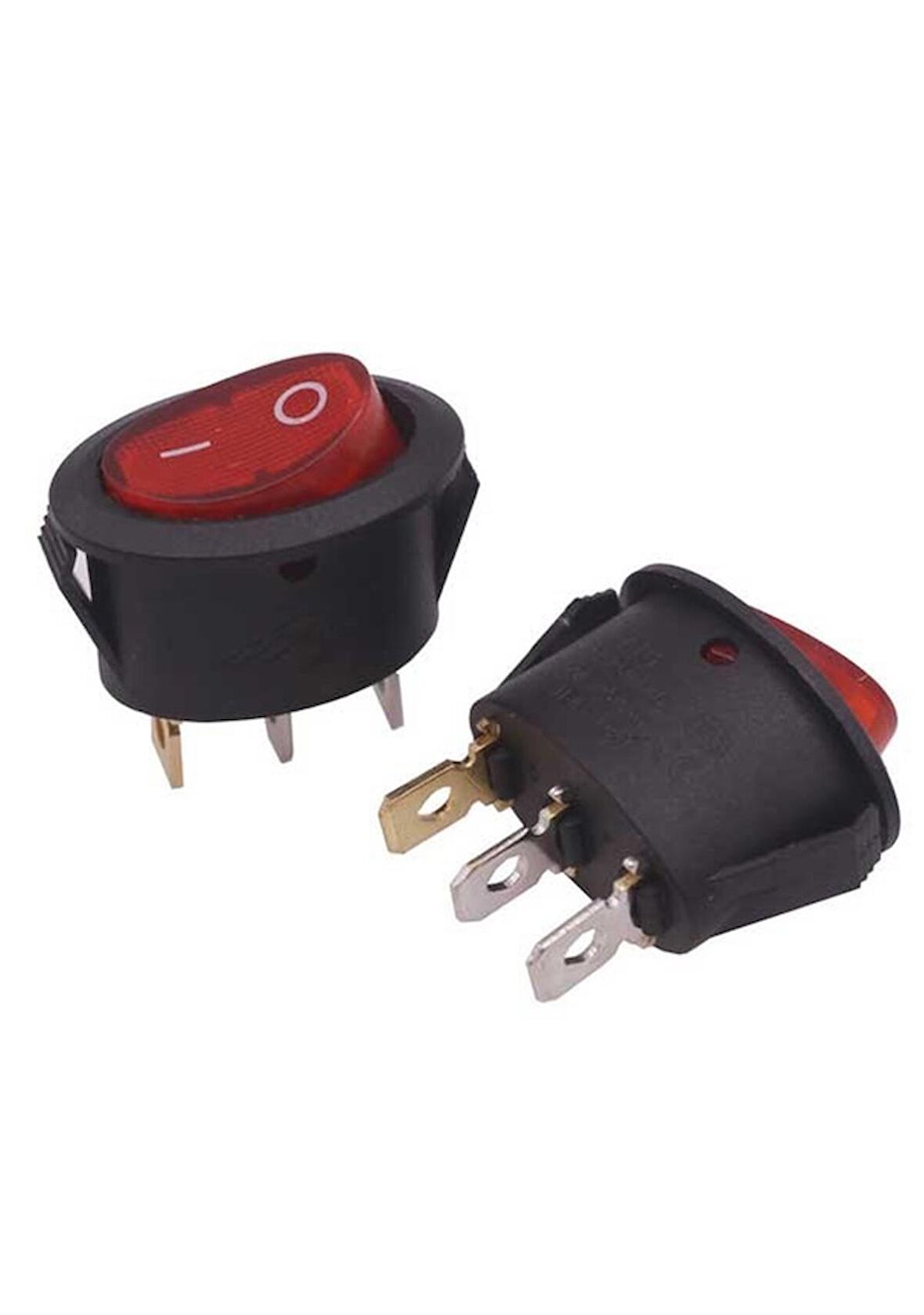 Kcd1-3 Oval Işıklı On/Off Anahtar 3 Pin Ic-134B
