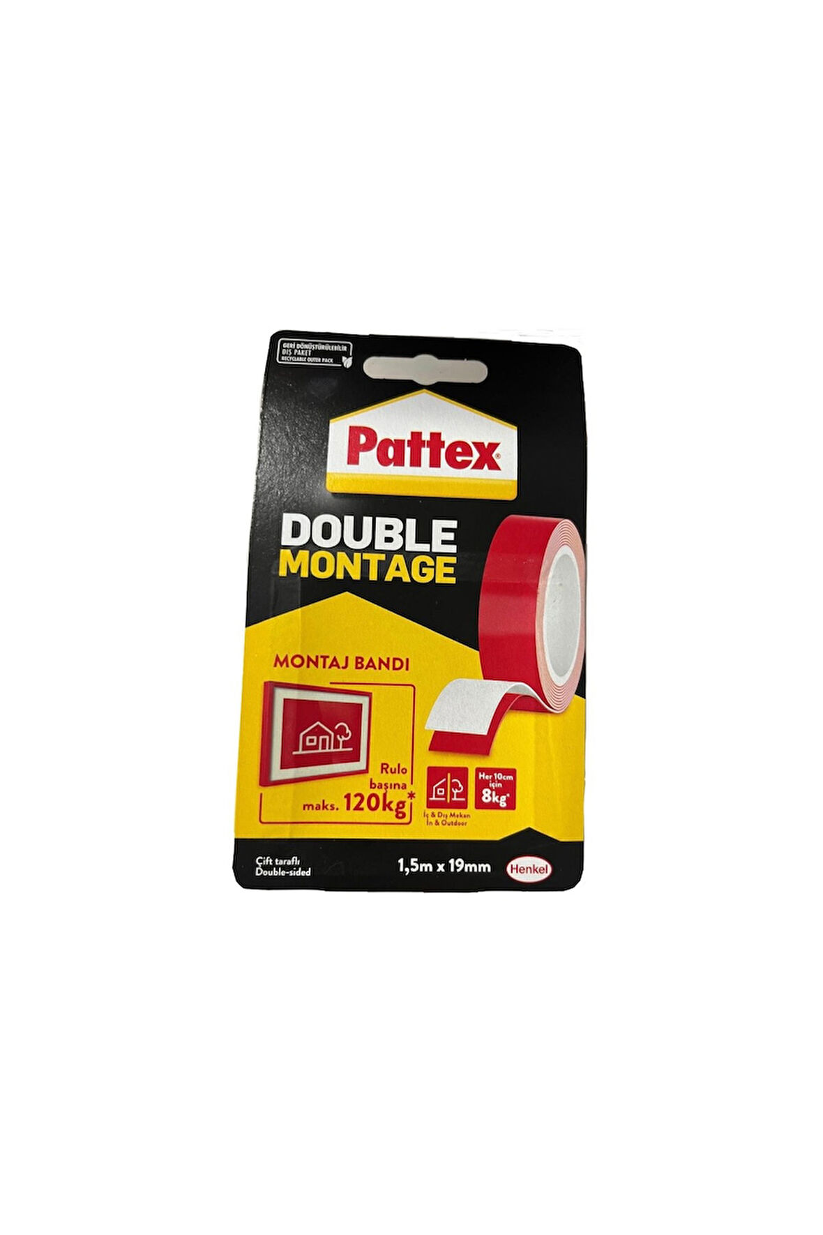 PATTEX DOUBLE MONTAJ BANDI 19MMX1.5MT 120 KG