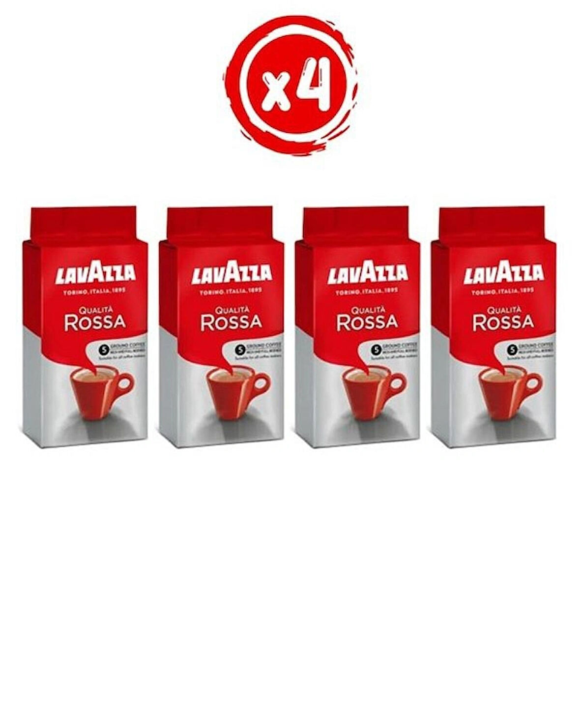 Lavazza Qualita Rossa Öğütülmüş Kahve 250 Gr. X4
