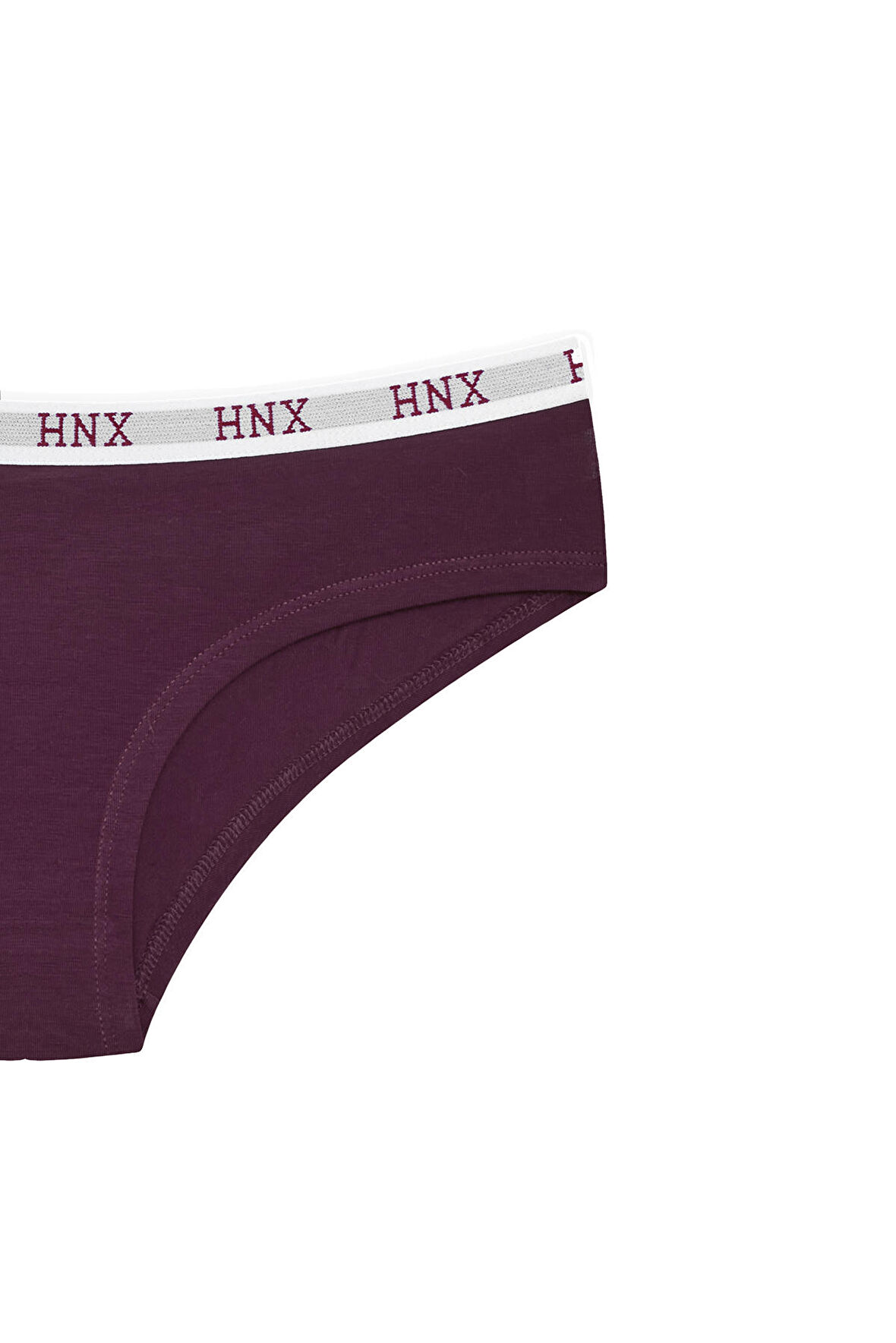 HNX 5'li Pamuklu Jakar Lastik Yarım Boxer Hipster Kadın Külot