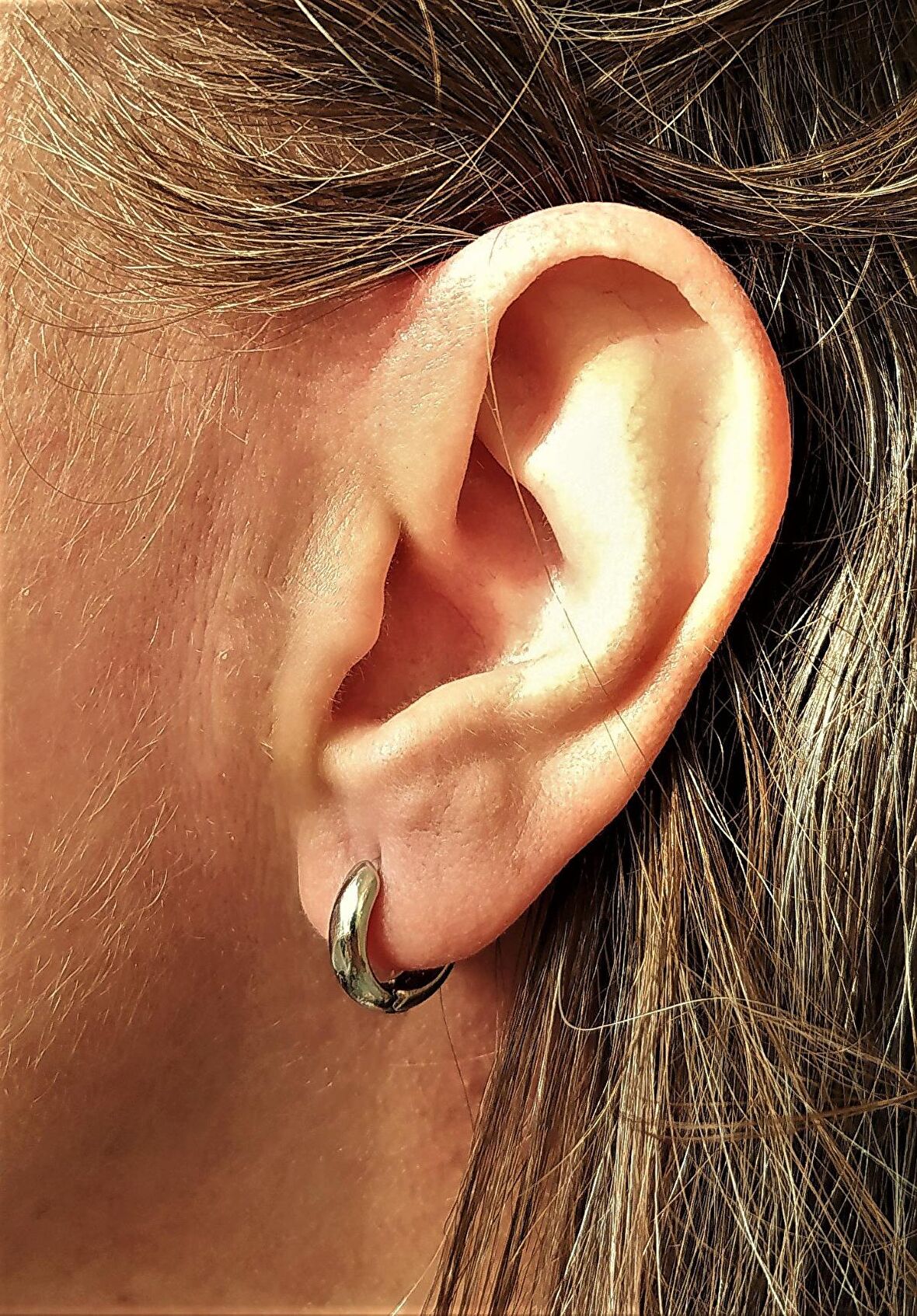 GÜMÜŞ KAPLAMA 10 MM TAM KAPAMA VİP SERİ HALKA KÜPE
