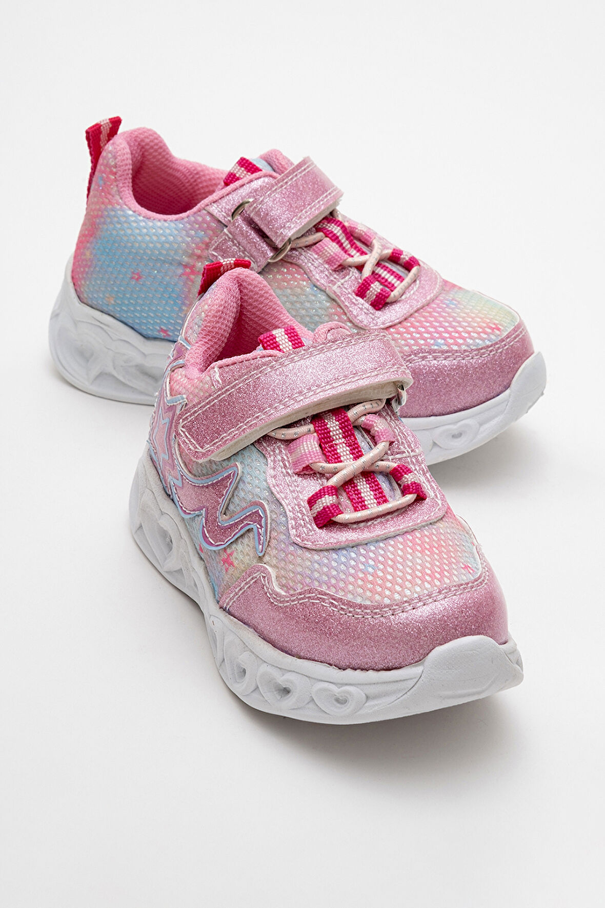 mnpc Kız Çocuk Pudra Işıklı Spor Ayakkabı