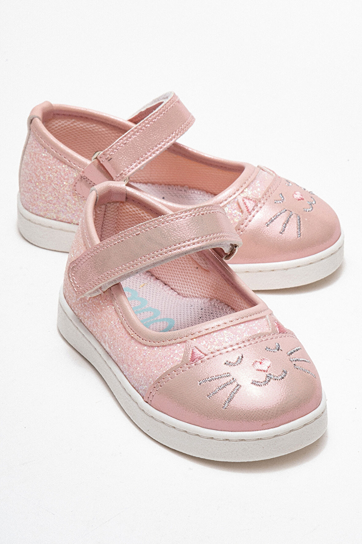 mnpc Kız Çocuk Pudra Kedili Günlük Babet