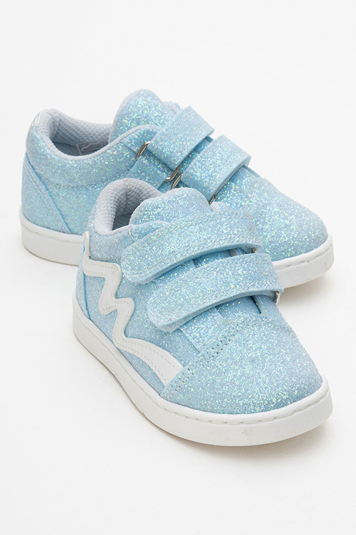 mnpc Kız Çocuk Mavi Simli Sneaker Ayakkabı