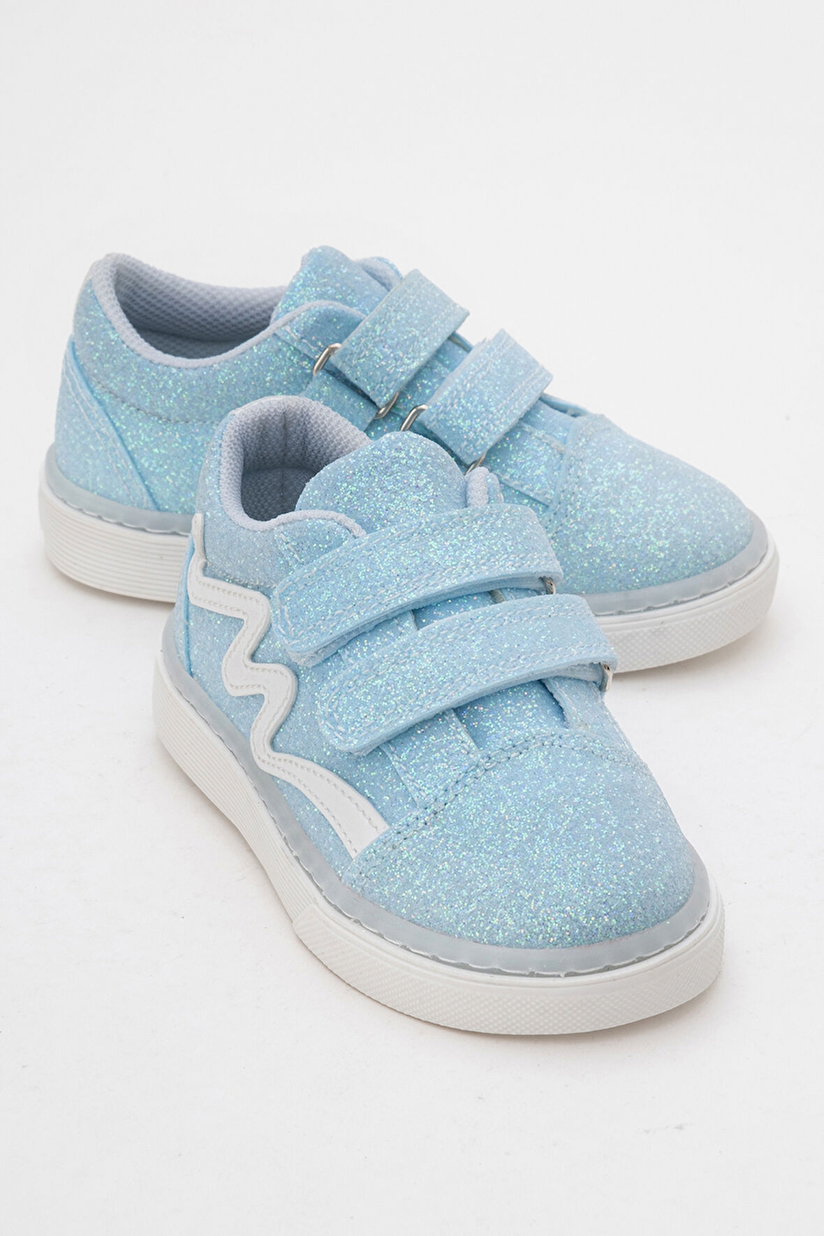 mnpc Kız Çocuk Mavi Simli Sneaker Ayakkabı