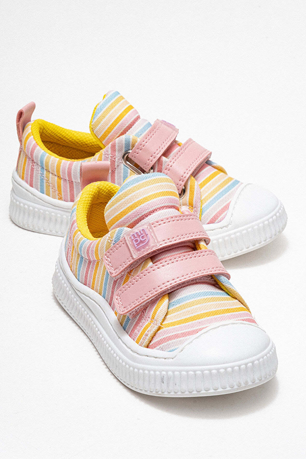 mnpc Kız Çocuk Pudra Çizgili Sneaker Ayakkabı