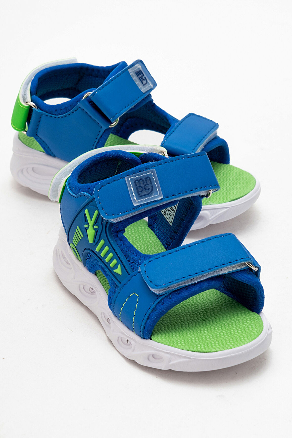 mnpc Erkek Çocuk Saks Mavi Işıklı Anatomik Hafif Günlük Sandalet