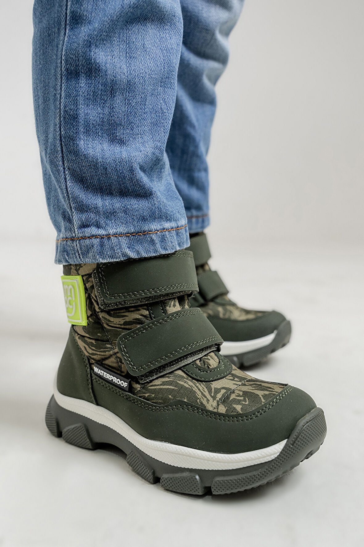 mnpc Erkek Çocuk Haki Su Geçirmez Anatomik Günlük Bot