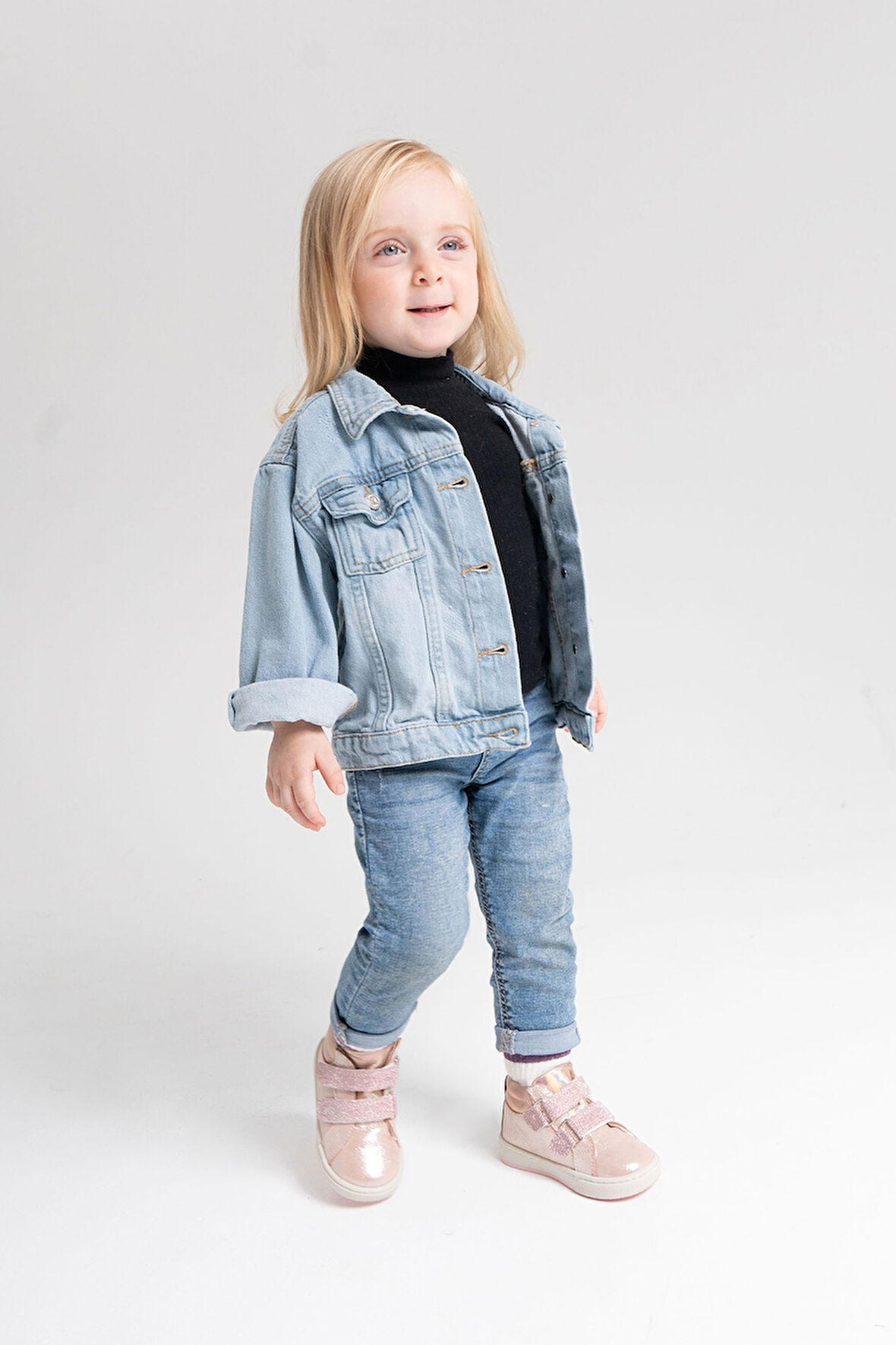 mnpc Kız Çocuk Pudra Hakiki Deri Suya Dayanıklı Anatomik Günlük Bot