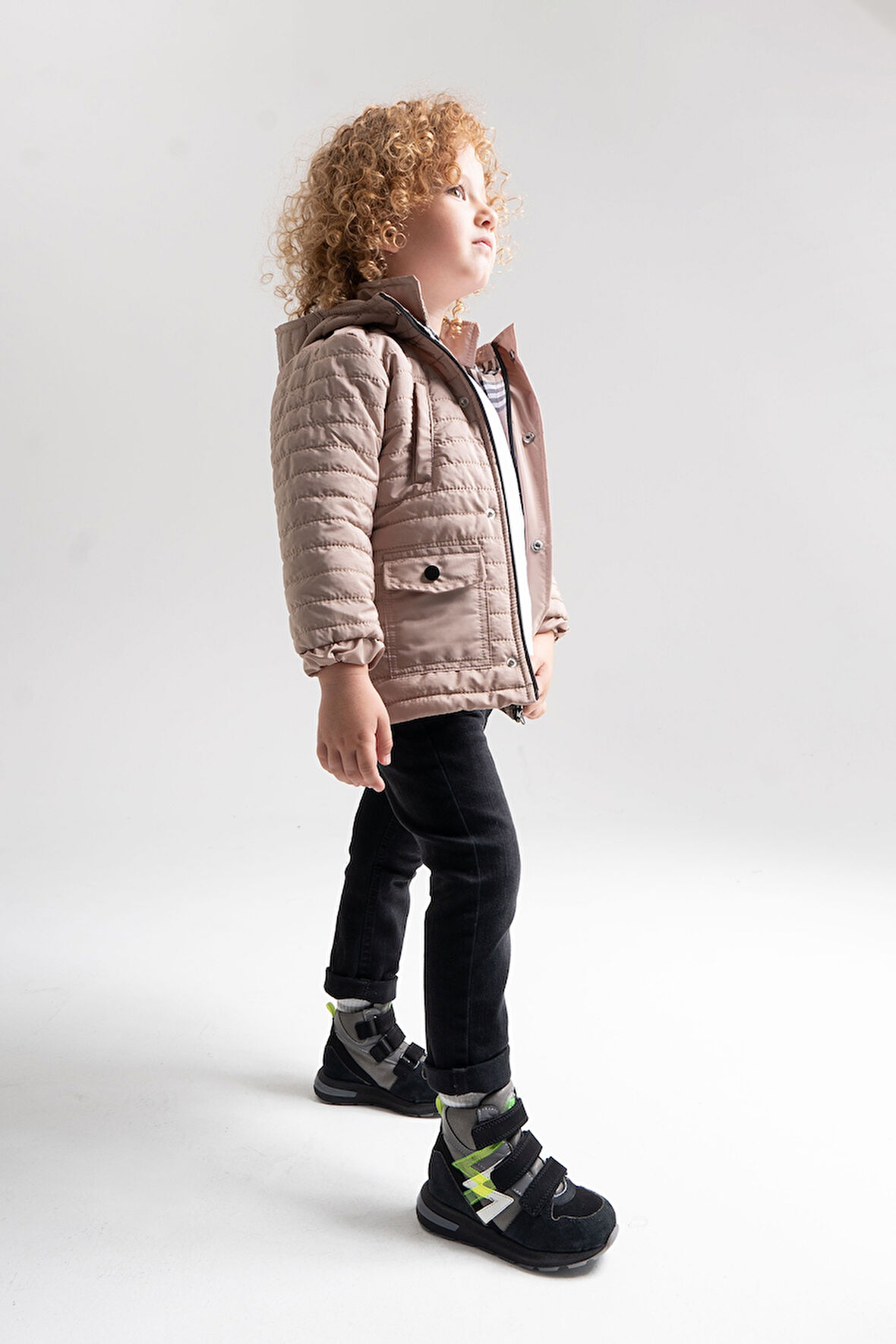 mnpc Erkek Çocuk Siyah Hakiki Deri Suya Dayanıklı Anatomik Günlük Bot