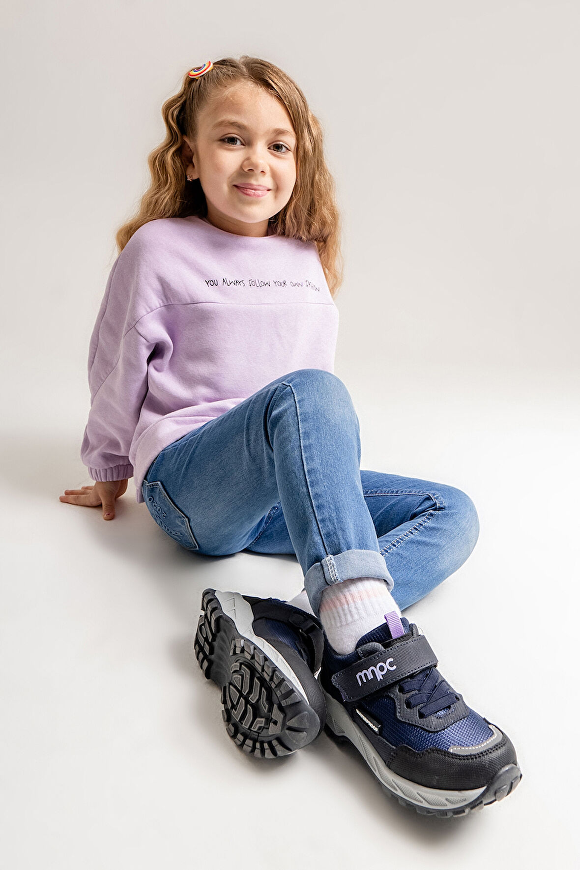 mnpc Kız Çocuk Lacivert Su Geçirmez Anatomik Outdoor Ayakkabı