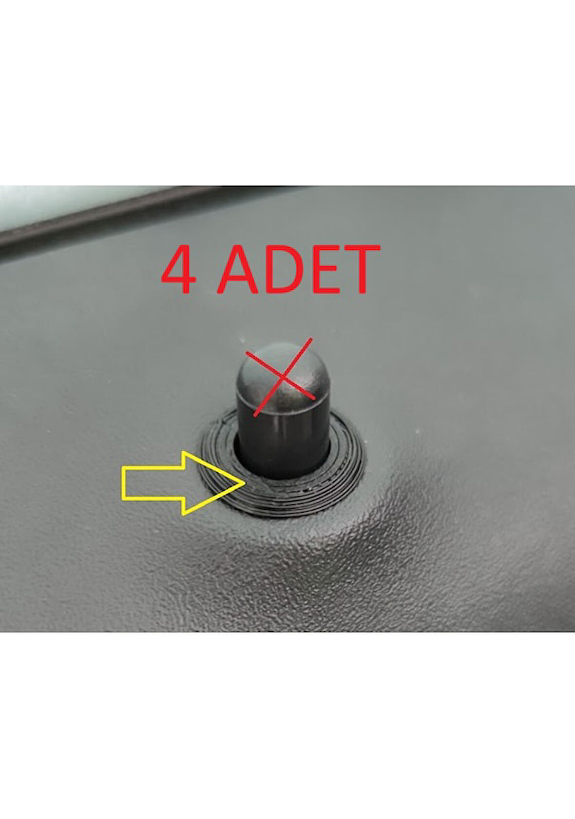 Volvo C30 S40 V50 Kapı Pimi Çerçevesi Kenarlığı 4 Adet