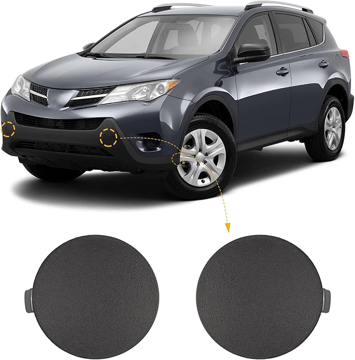 Toyota Rav4 13-15 Çeki Demiri Kapağı 2li Set