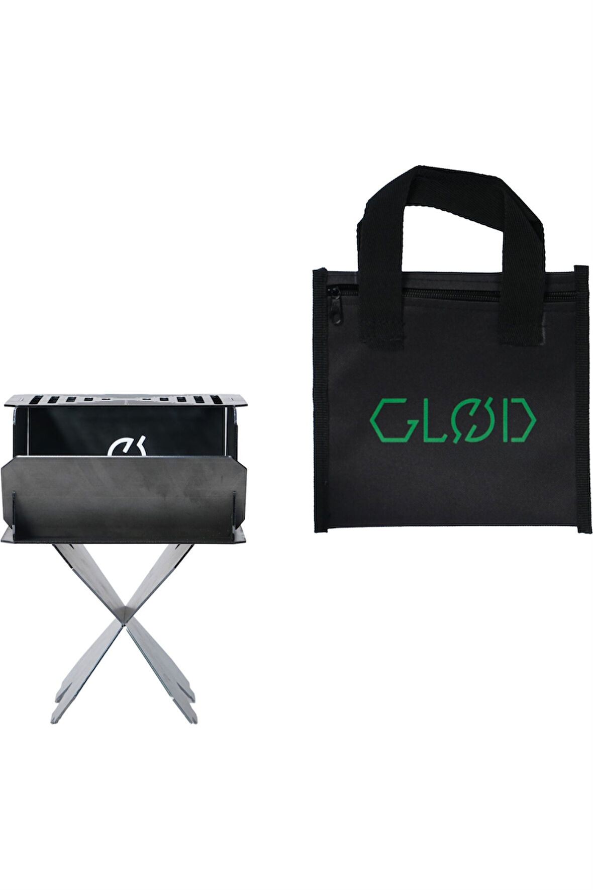 ASVERA Yakut Serisi – Portatif Katlanabilir Mini Çelik Mangal (15x15 cm)