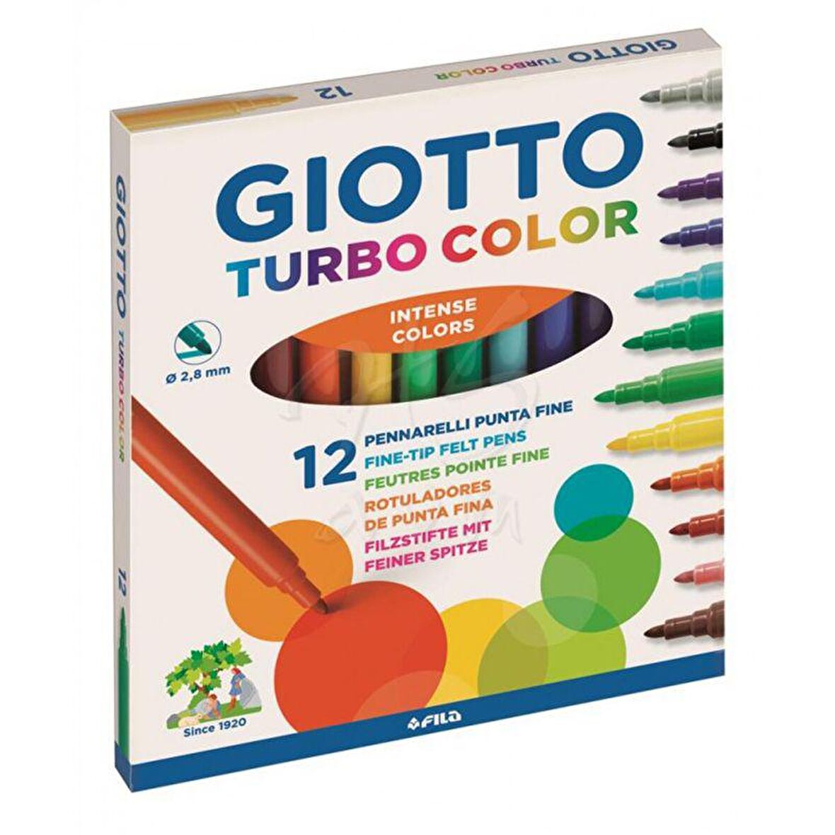 Giotto Keçeli Kalem Turbo Color 12 Renk 416000