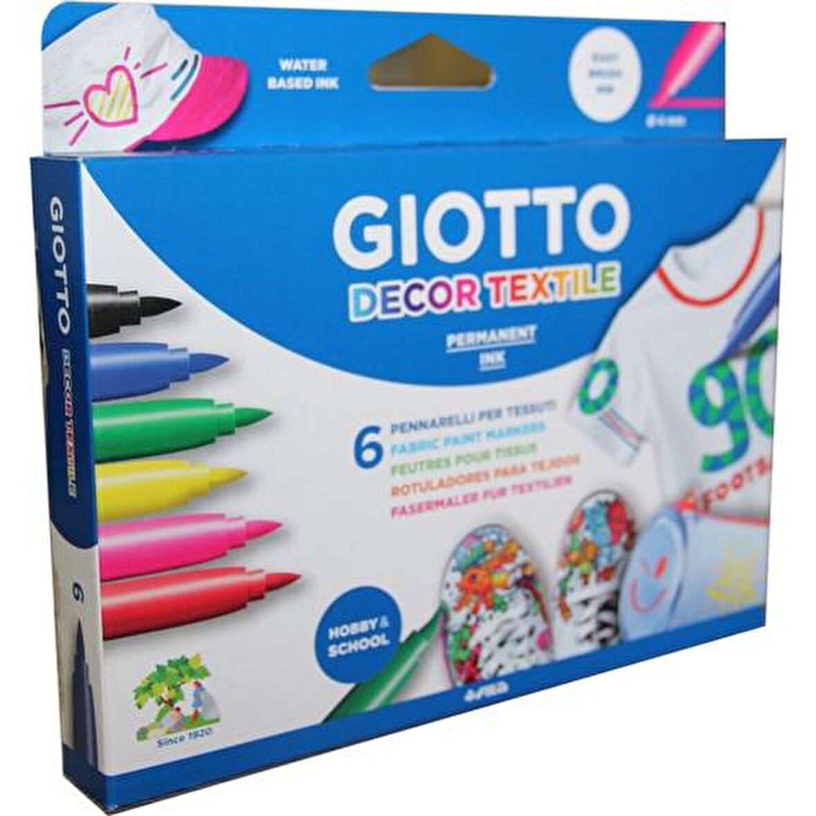 Giotto Decor Textile Kumaş Boyası 6'lı 494800