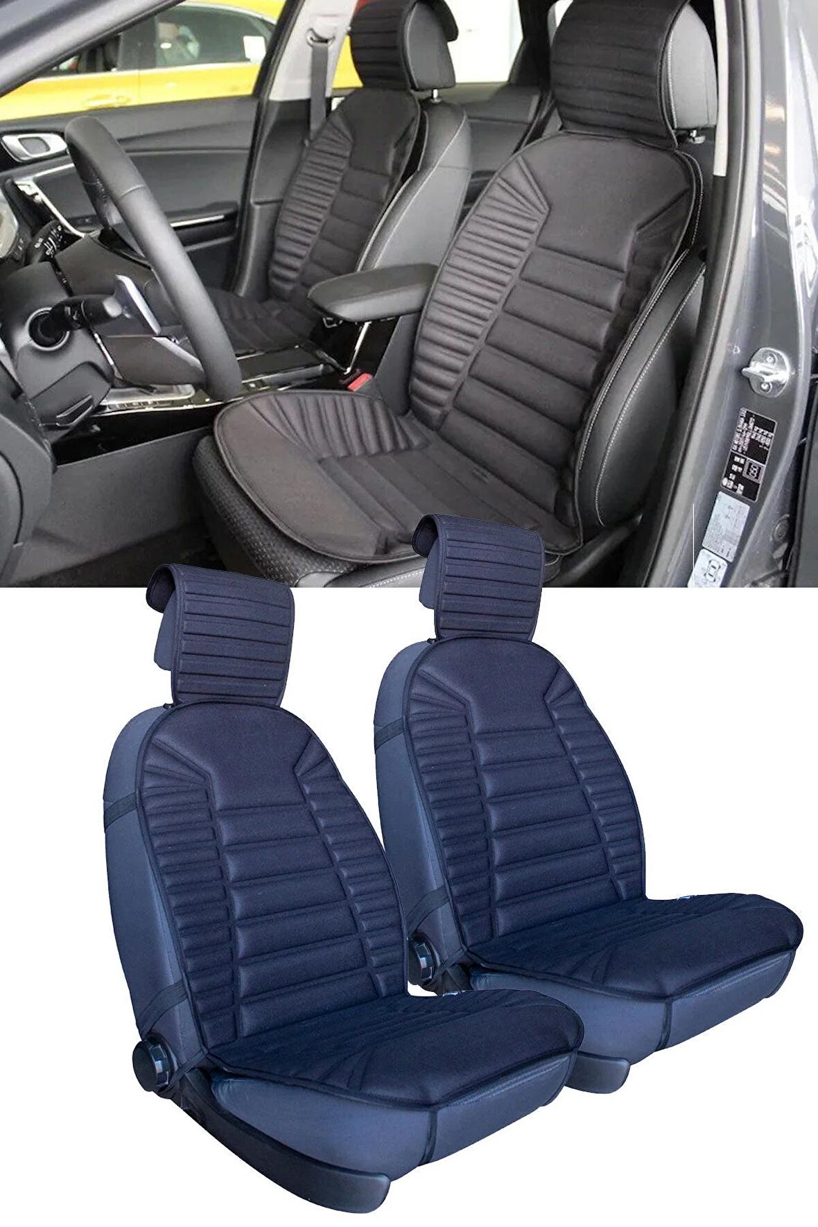 Fiat Grande Punto için koltuk ve kılıf koruyucu spor model süngerli 2li