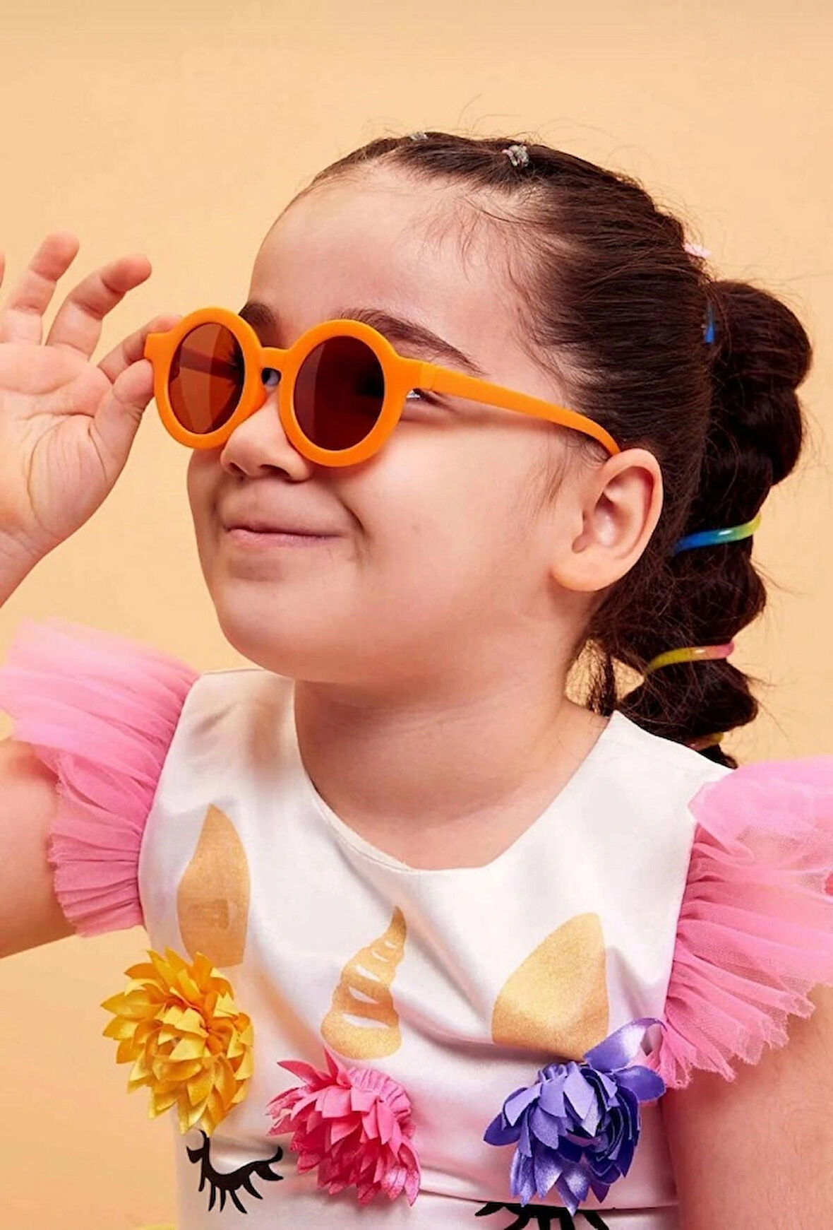 Luna Jewelry Happy Shades Yuvarlak Çocuk Güneş Gözlüğü