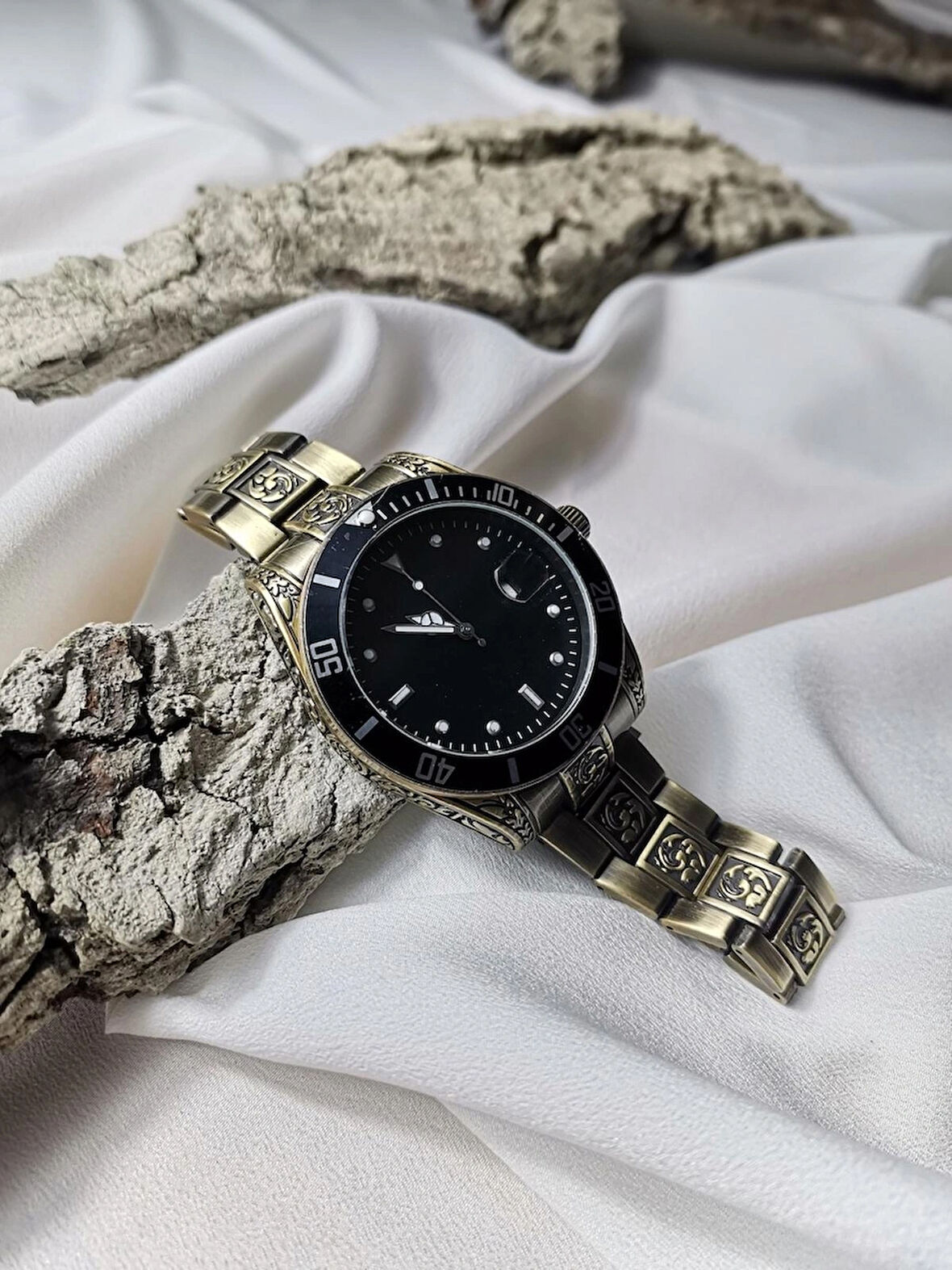 Luna Jewelry Royal Engrave  Metal Kordon Erkek Saati