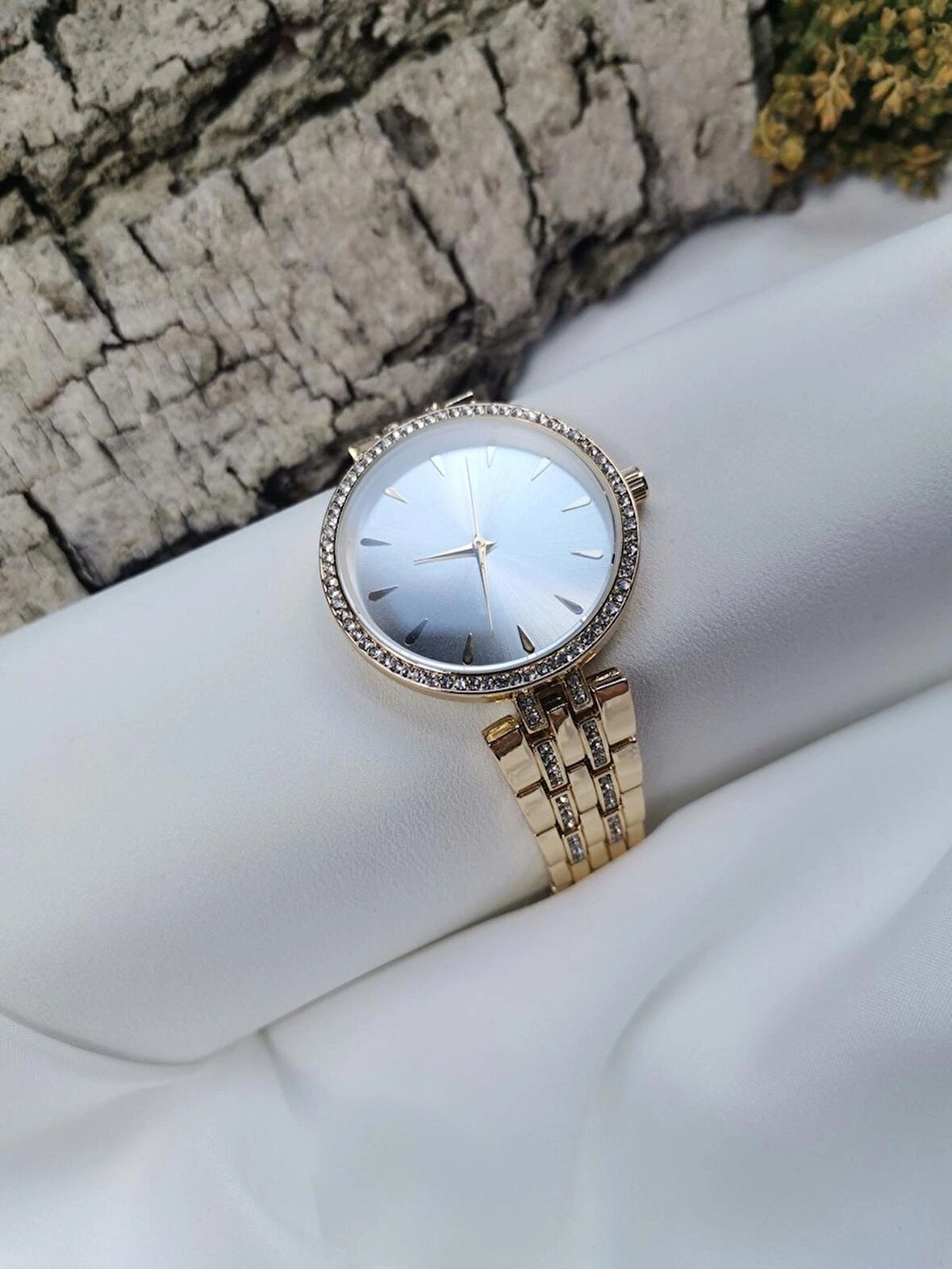 Luna Jewelry Aurora Zirkon Taşlı 316 L Çelik Kadın Saati