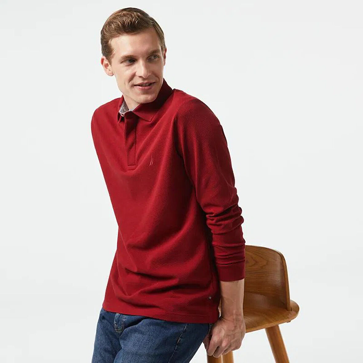 Nautica Erkek Polo Yaka Sweatshirt