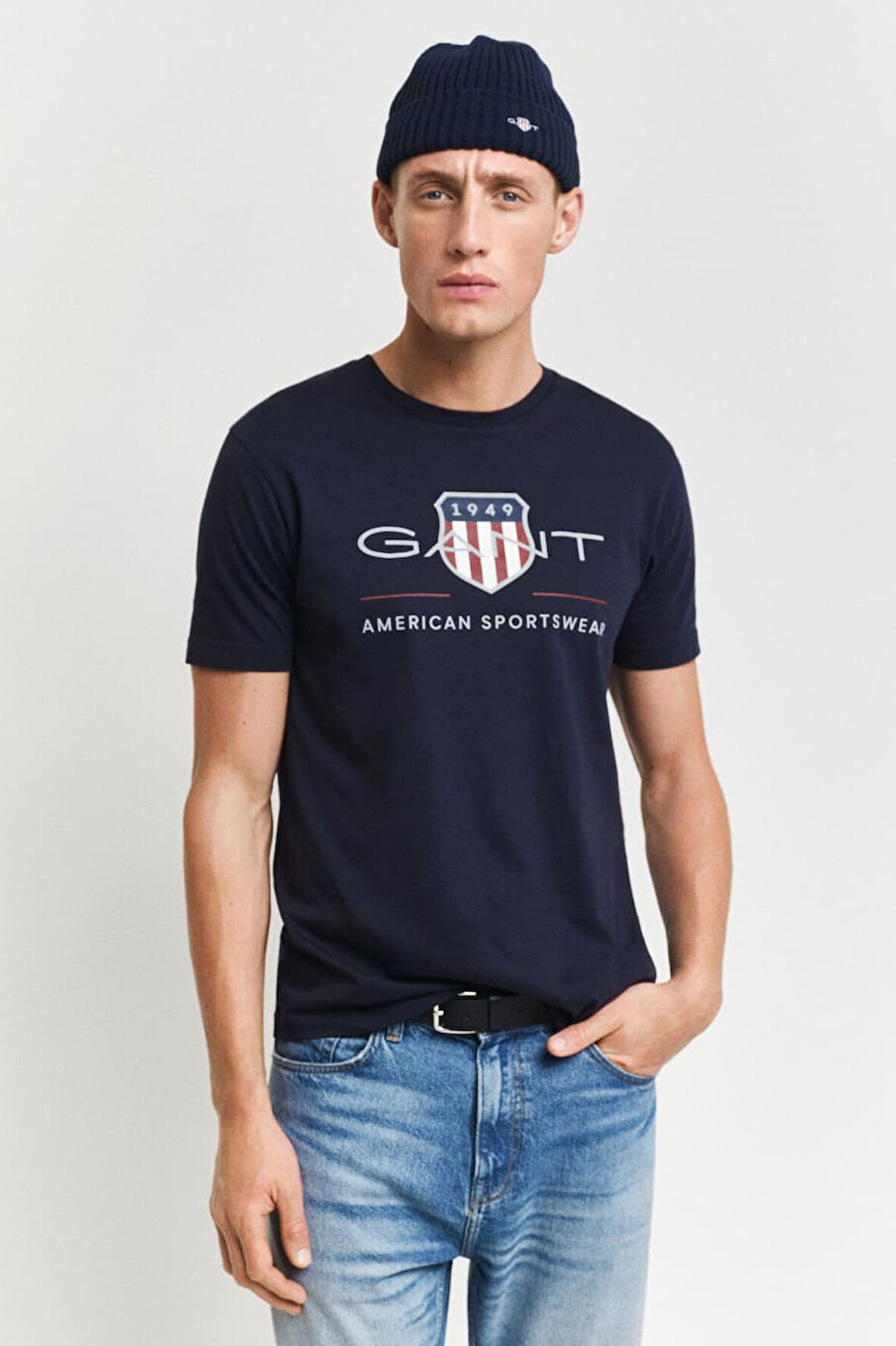 Erkek Archive Shield T-Shirt - Lacivert | S