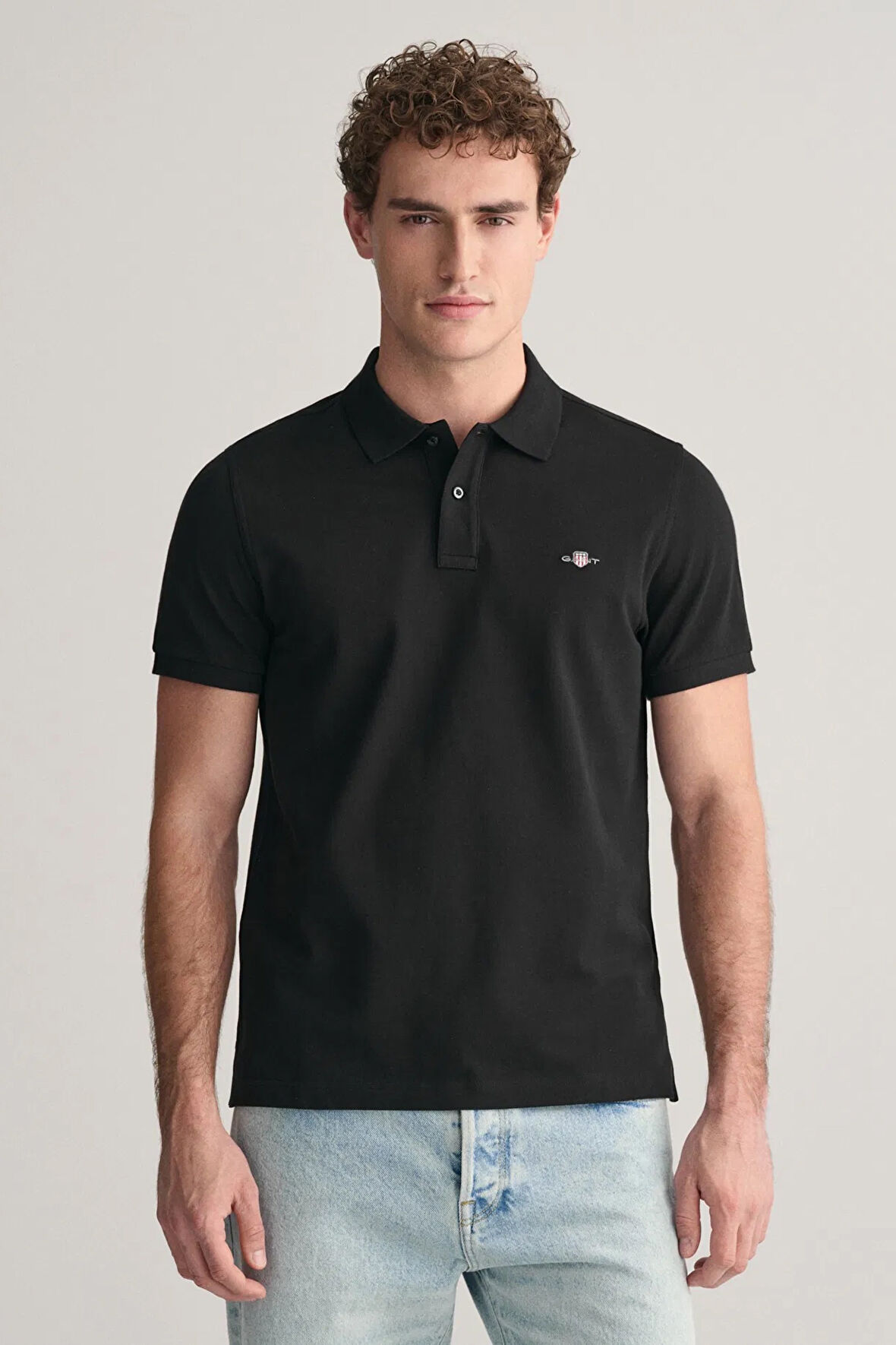 Erkek Regular Fit Polo T-Shirt - Siyah  | XL