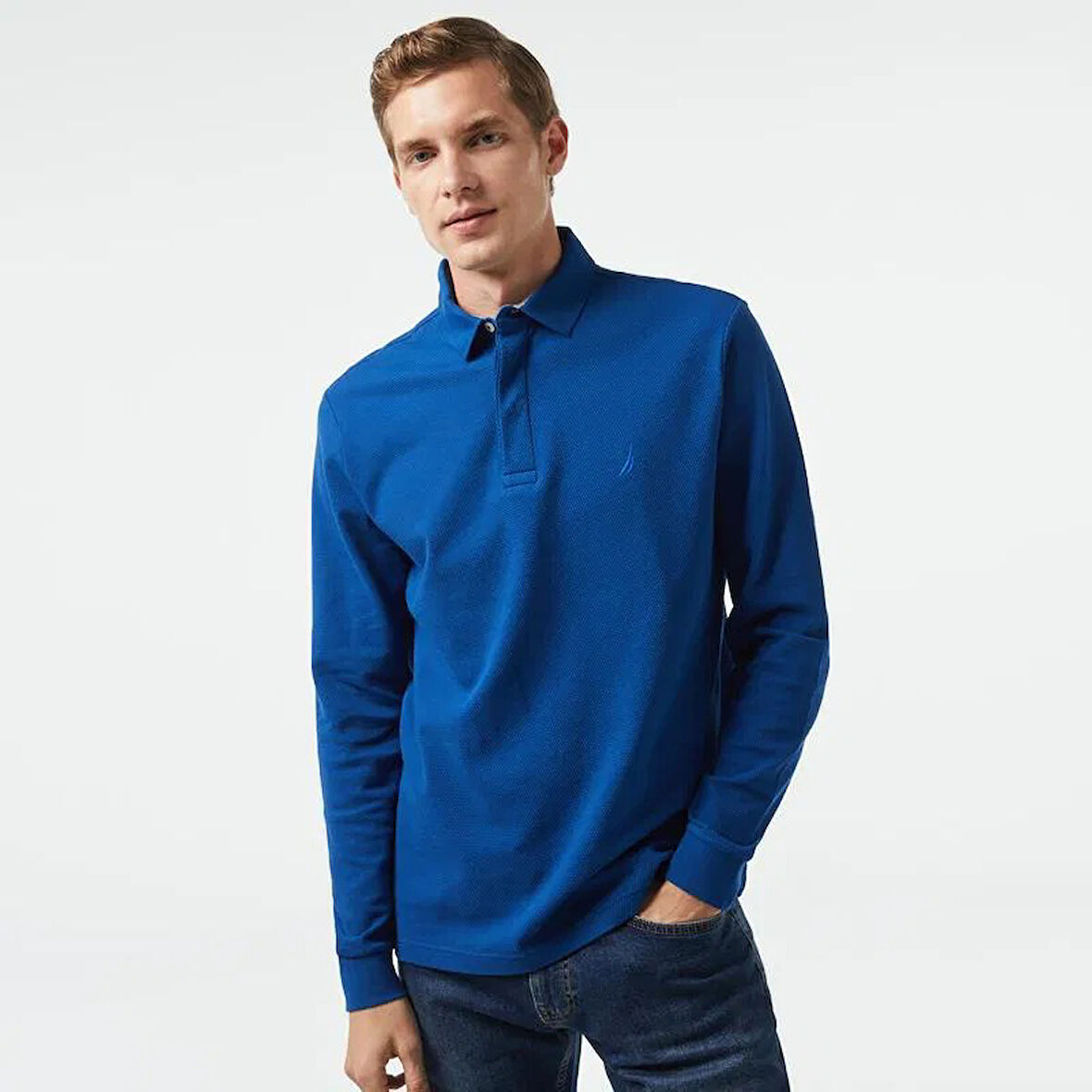 Nautica Erkek Polo Yaka Sweatshirt