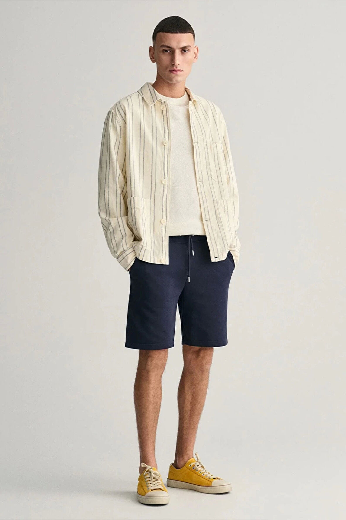Gant  Erkek Lacivert Regular Fit Logolu Şort