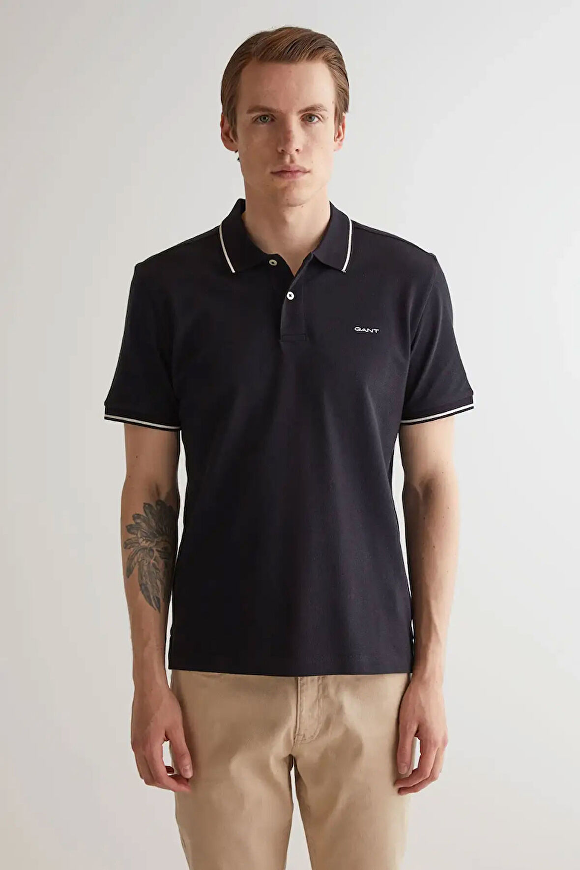 Erkek Siyah Regular Fit Polo - Siyah | S