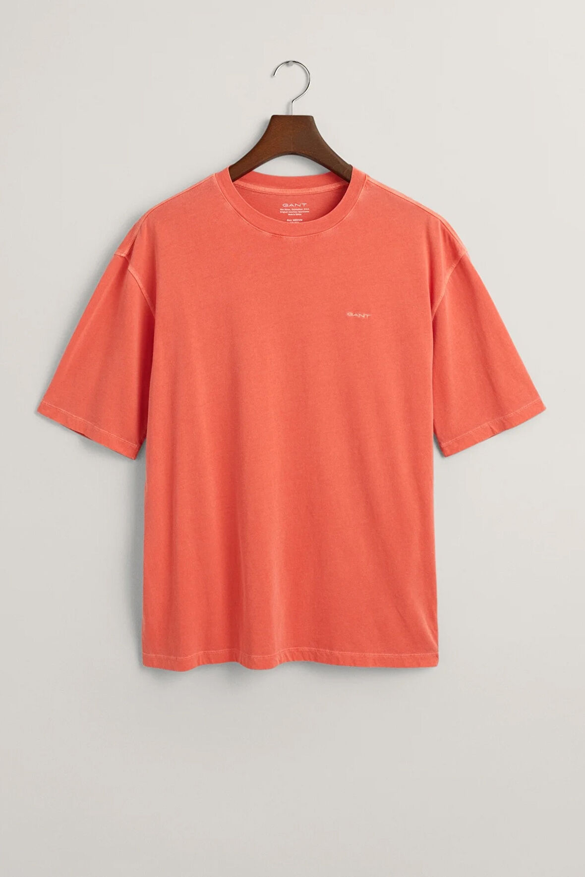 Erkek GANT Relaxed Fit Bisiklet Yaka Logolu T-shirt - Turuncu  | XXL