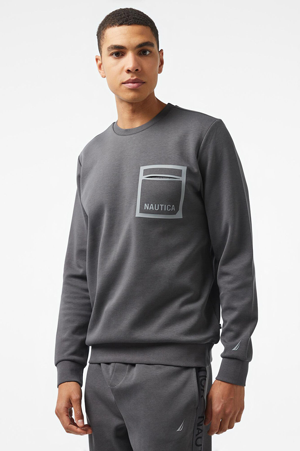 Erkek Sweatshirt - Gri | S