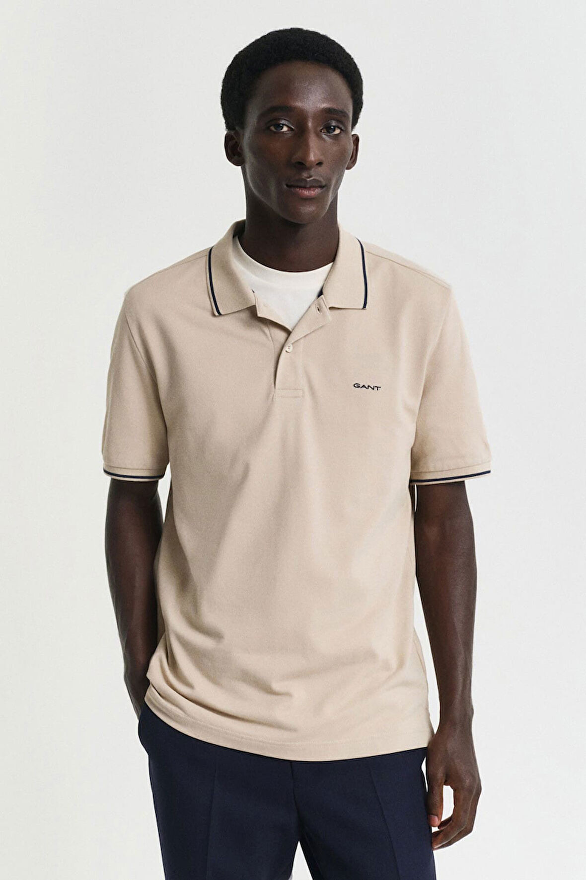 Erkek Regular Fit Polo T-Shirt - Bej | M