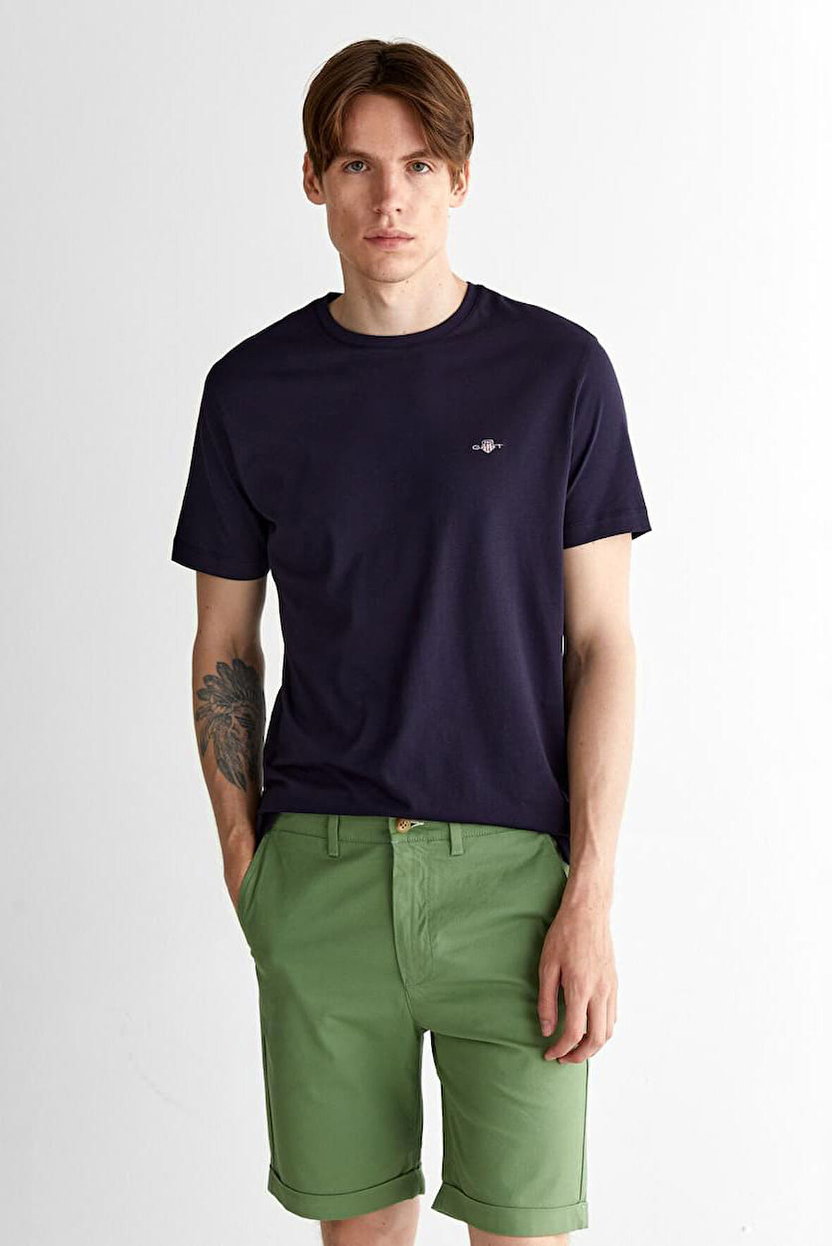 Erkek Regular Fit Bisiklet Yaka T-Shirt - Lacivert | S