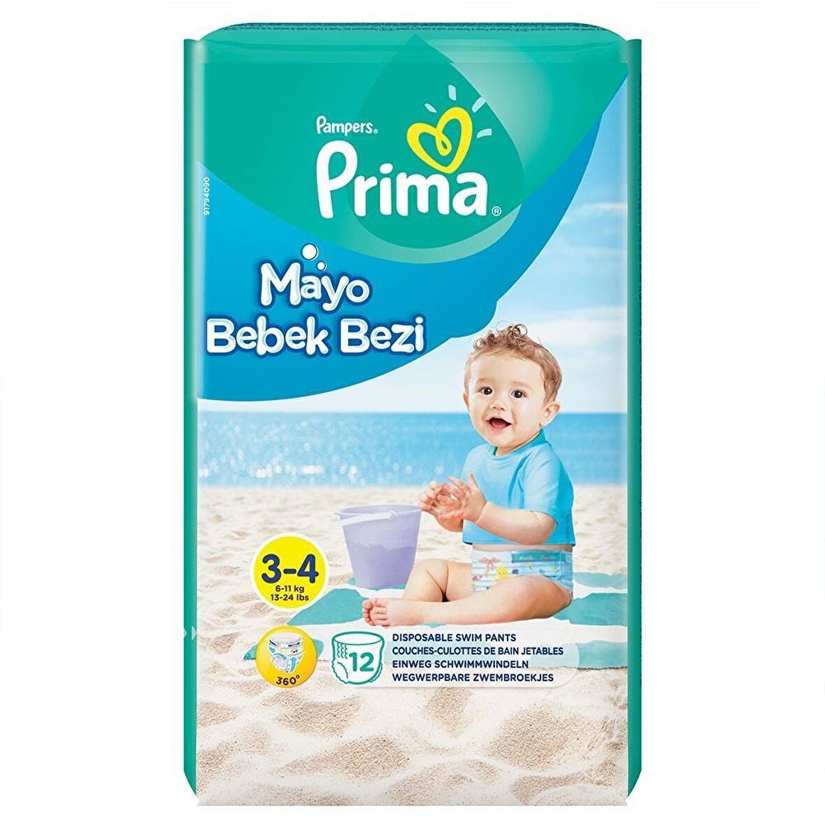 Prima Mayo 3-4 Beden Midi 12Li