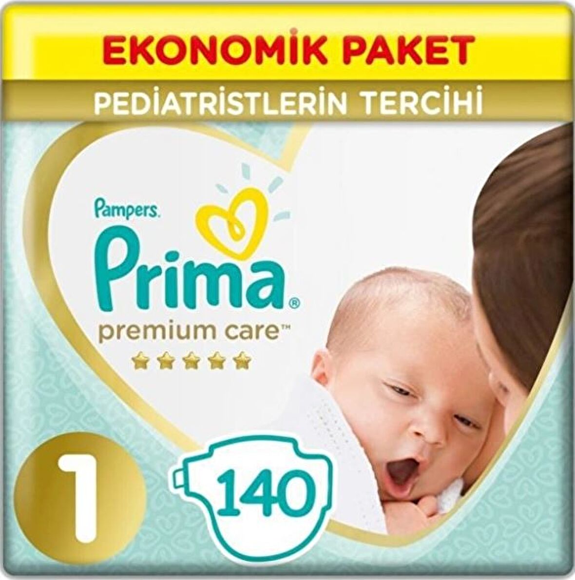 Prima Bebek Bezi Premium Care 1 Beden 140'lı Yenidoğan Mini Jumbo Paket